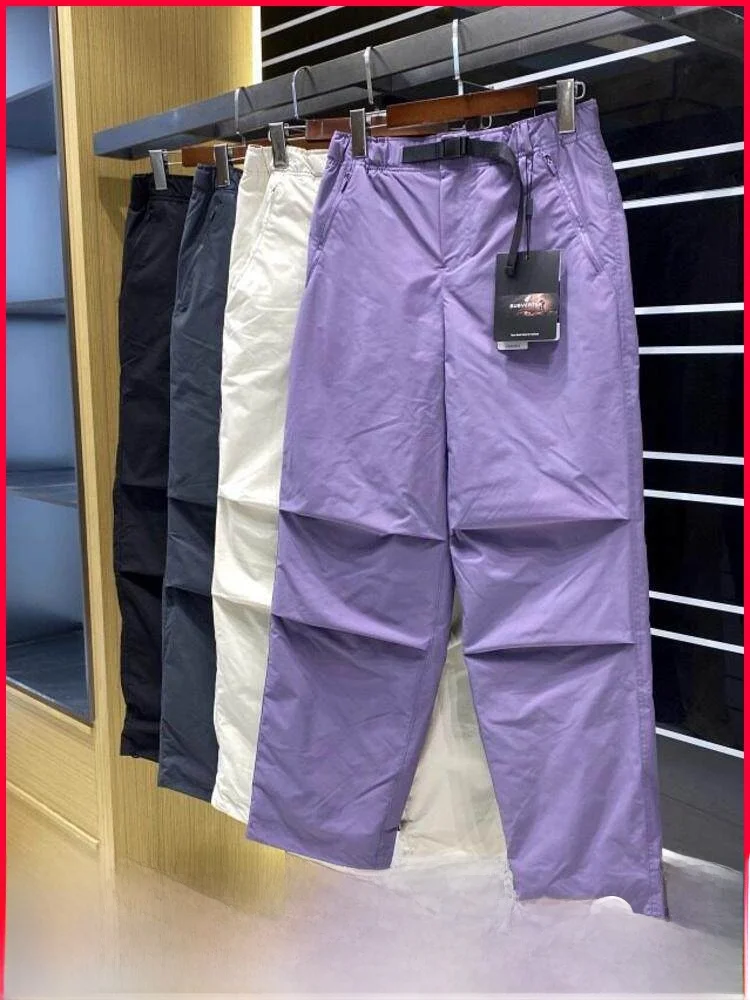 

Outdoor Work Trousers Men's Casual Straight Leg Windproof Waterproof Fce Lined Autumn Winter Cargo Pants Relaxed Fit