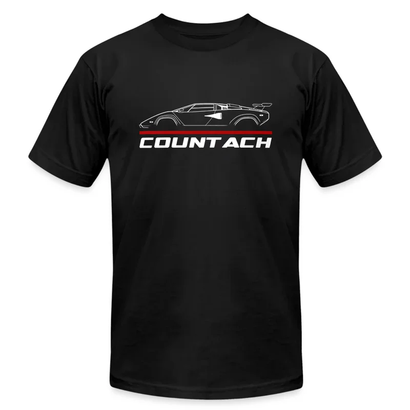 

2024 Men T Shirt Casual Premium T-shirt for Lamborghinis Countach Car Enthusiast Graphic Summer Short Sleeves 100% Cotton S-3XL