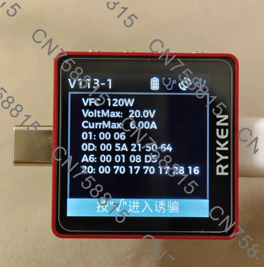 

Laptop Charging 2nd Generation, USB Mobile Phone Fast Charging Detector，RK-X3 Voltage and Current Tester