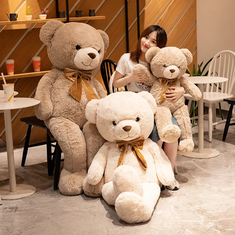 1pc High Quality Giant American Bear Plush Doll Soft Stuffed Animal Plush Toys Girls Valentine Lover Birthday Gift