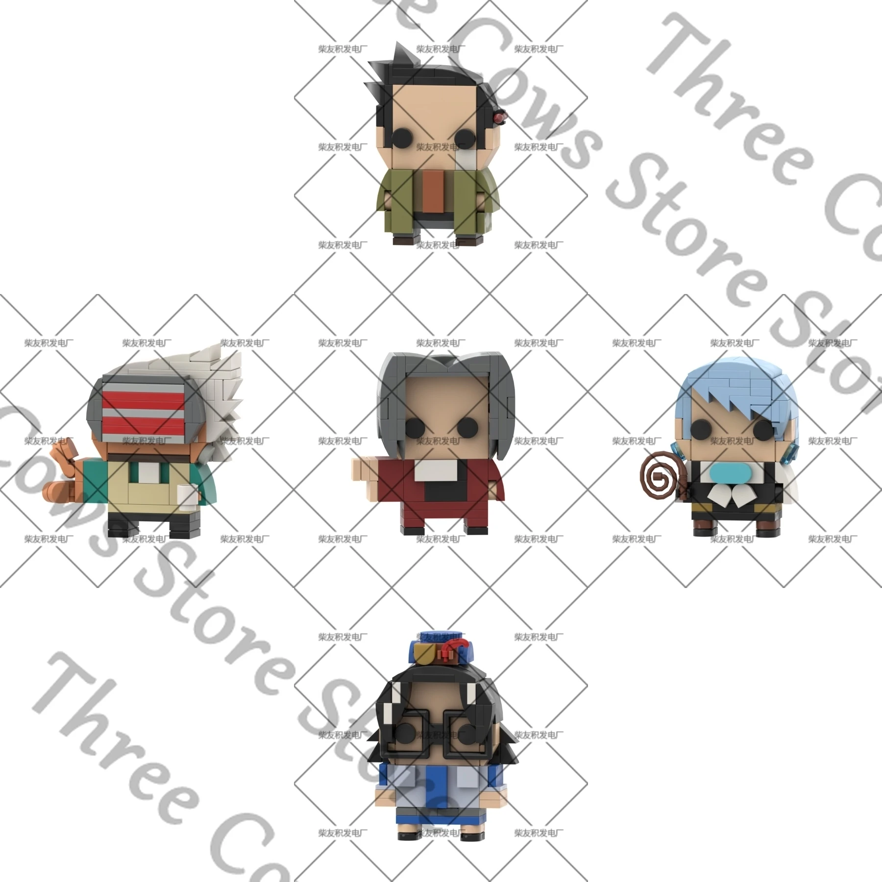 

Аниме Ace Attorney Godot Franziska Von Karma Miles Edgeworth Dick Gumshoe Maggey Byrde Косплей Мультяшная модель Кусок вместе Подарок