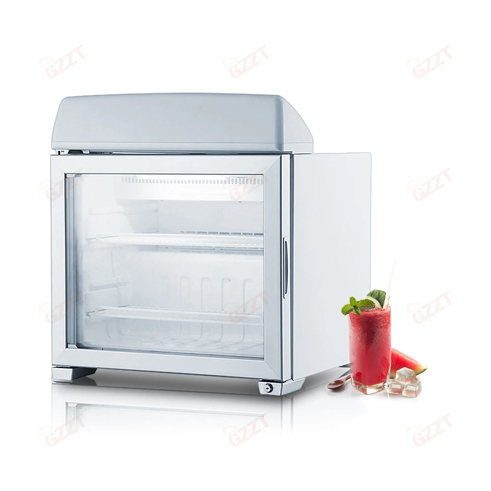 

Digital Temperature Controller Mini Tabletop Counter Gelato Display Cooler Popsicle Gelato Ice Cream Display Case Freezers
