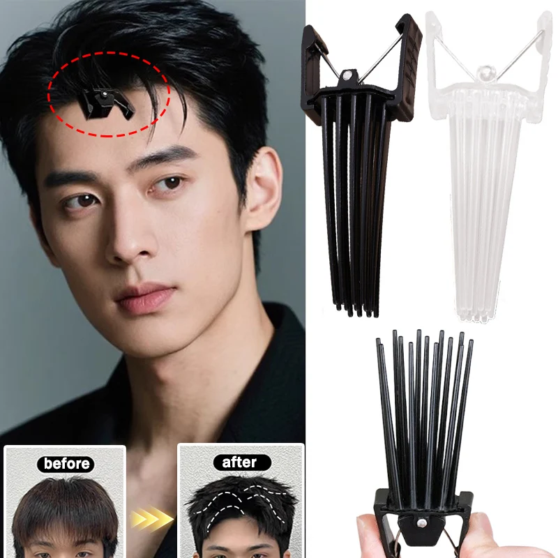 Stile coreano Radice di arricciatura Alta forcina soffice naturale Donna Uomo Teschio alto Top Fermagli per capelli Antiscivolo Styling Volumizzante Strumento Pettini