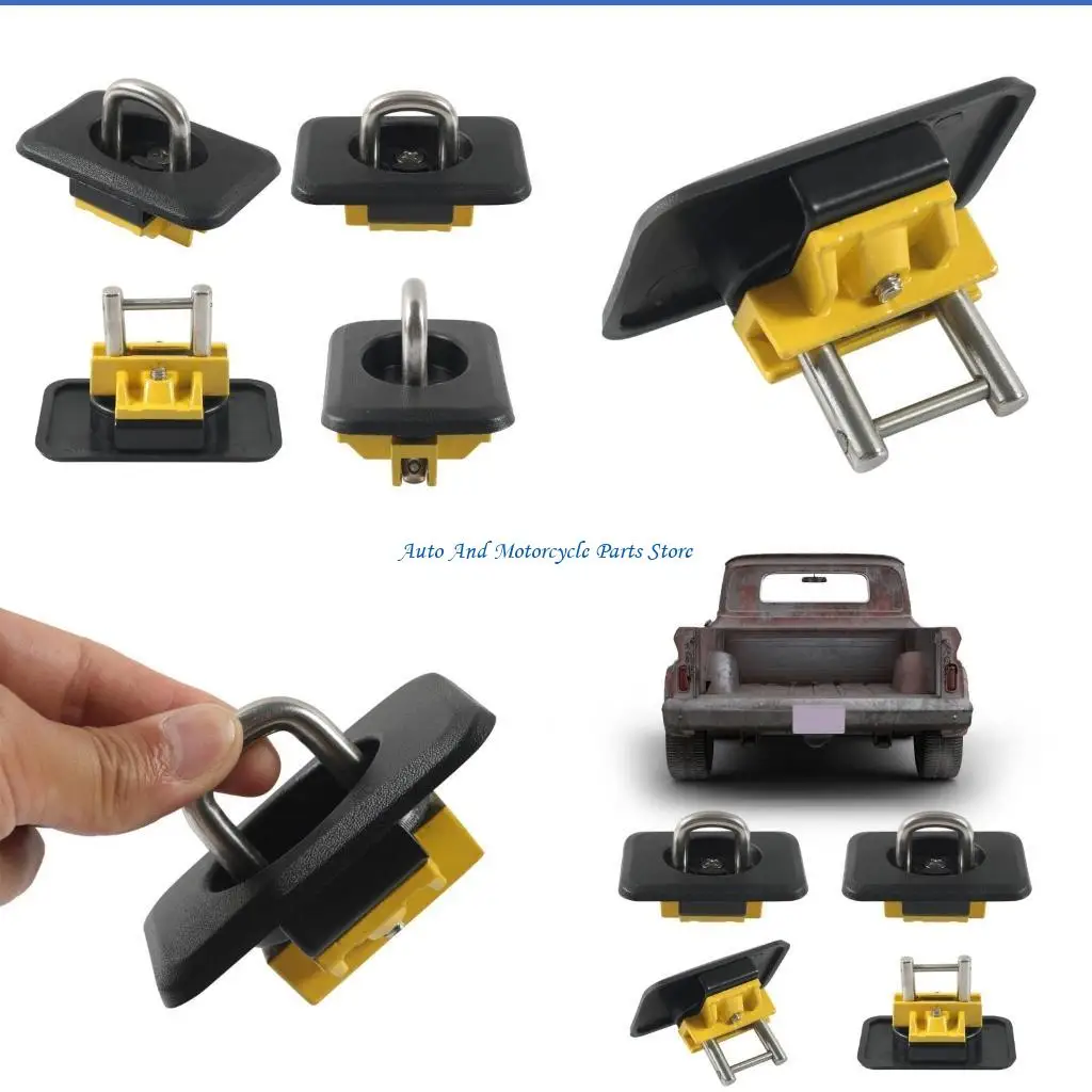 P9FD easy installs Retractable Rings Anchors Multipurpose Retractable Rings Cargo Anchors set for Secure Hauling in Trucks