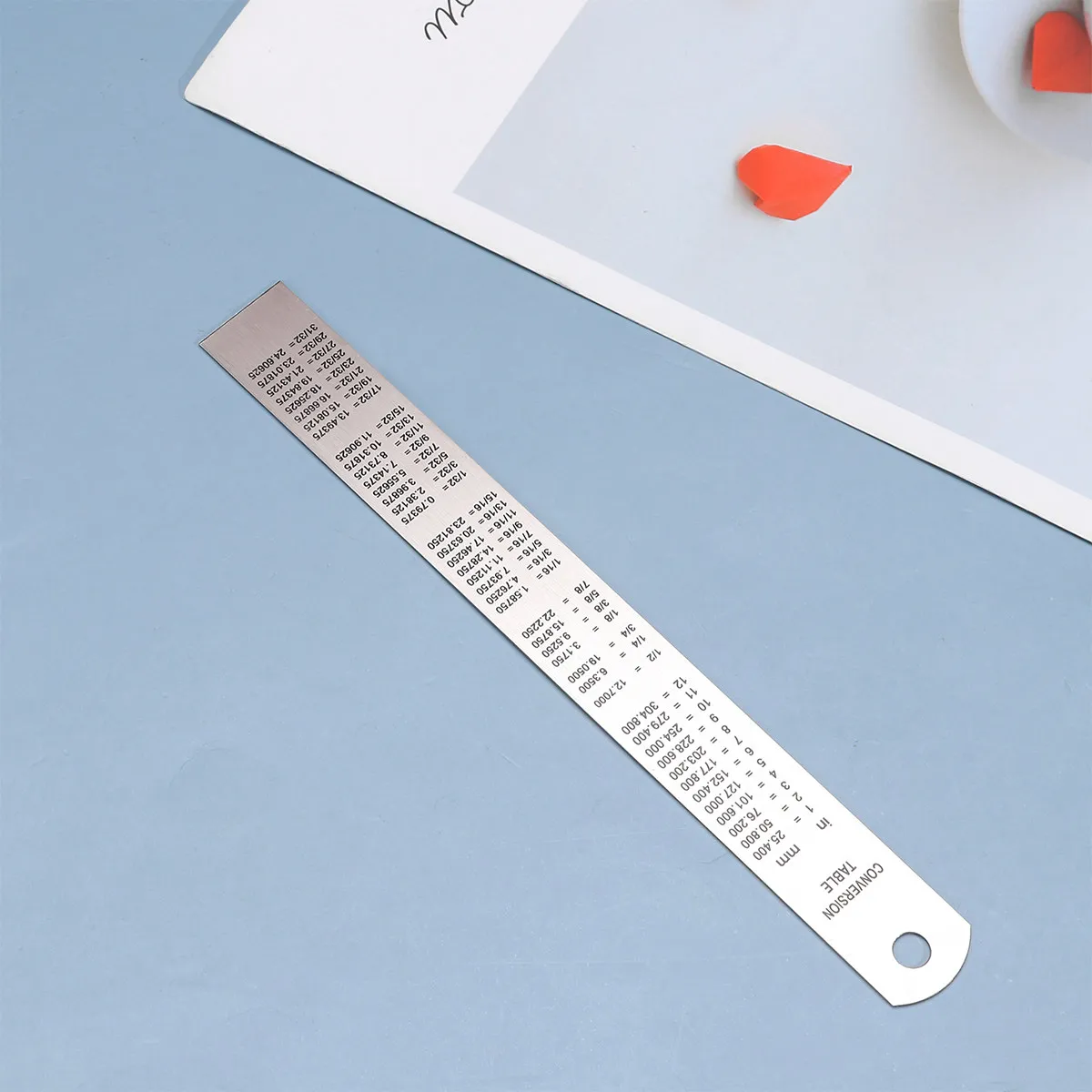 

4Pcs 15Cm Stainless Steel Double Scale Ruler Straight Edge for Student School Supplies Artist Engineer Drawing Ruler Drafting