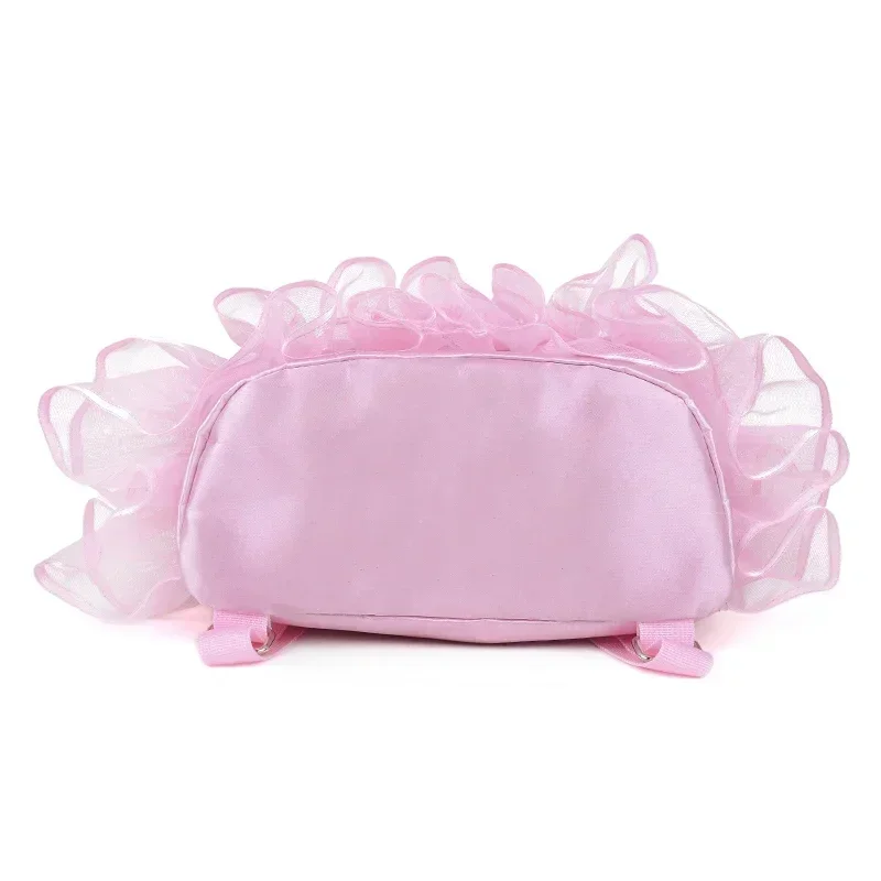 Pink Lace Girl Dance Bag for Girls Dance Ballet Bag For Girls Baby Children Ballerina Bag Kid Gymnastics Embroidered Backpack
