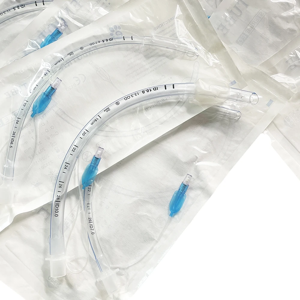 Pet Cat Dog Rabbit Use Endotracheal Tube With Cuff Tracheal Cannula Medyczna Jednorazowa Nauka ET Tubes Clinical Emergency Tools — zdjęcie 6