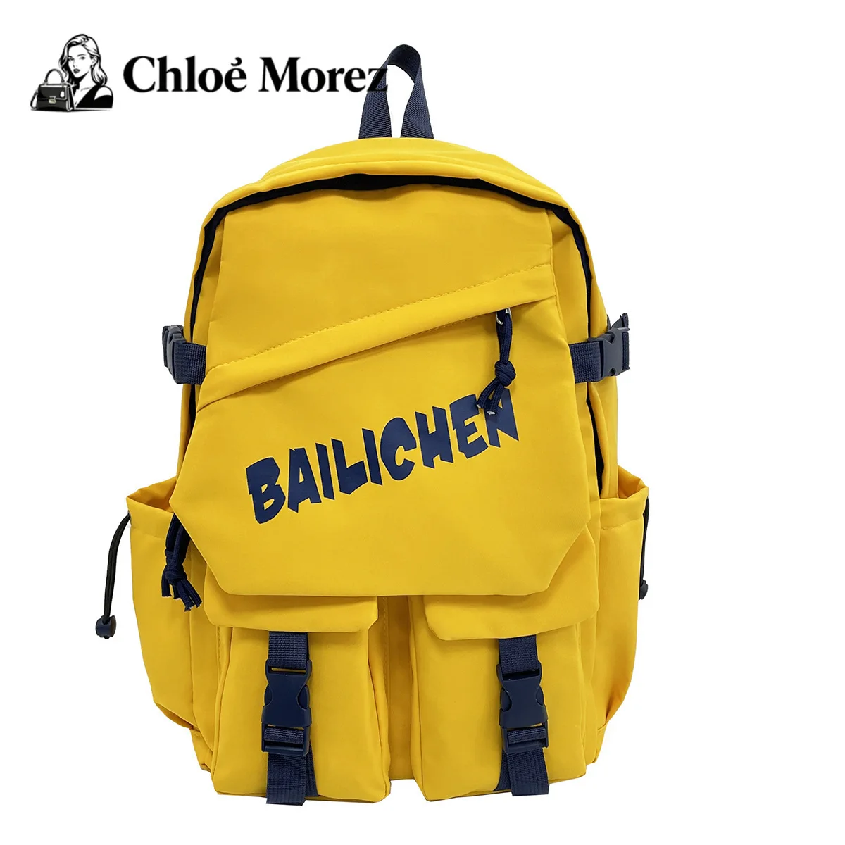 

Backpack Fashion Letter Simplicity High School Student Large Capacity Versatile Student Backpack School Backpack