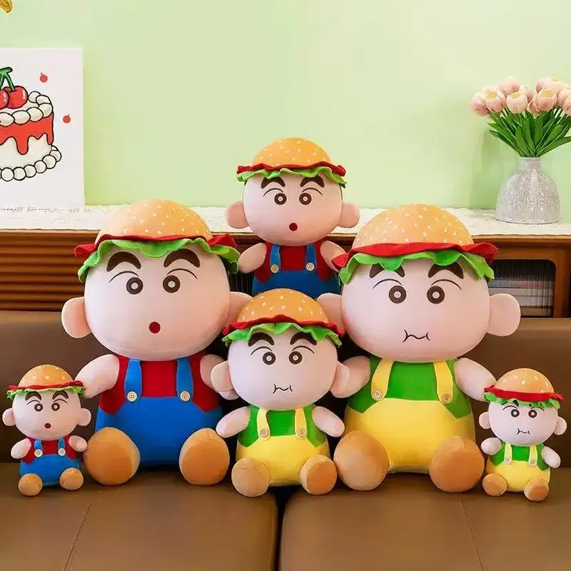 Kawaii Plush Toy Cute Cartoon Crayon Shin Chan Stuffed Doll  Animal Kids Birthday Xmas Gift for Girls Pillow Cushion Wholesale