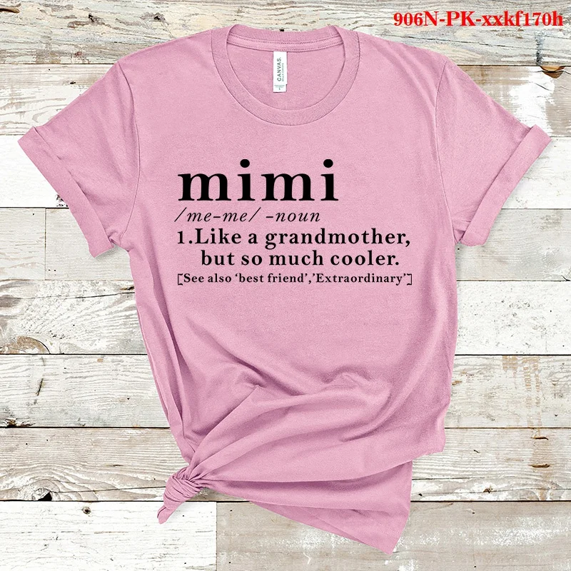 Mimi Like A Abuela Camiseta de manga corta para mujer, para Fans Camiseta de algodón, moda de verano