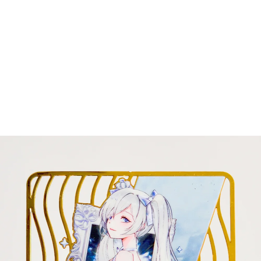 DIY Anime Multiple Styles NIKKE：The Goddess of Victory 1Pcs Collection Hollow Metal Card Anime Waifu Gift for Fans - view 3