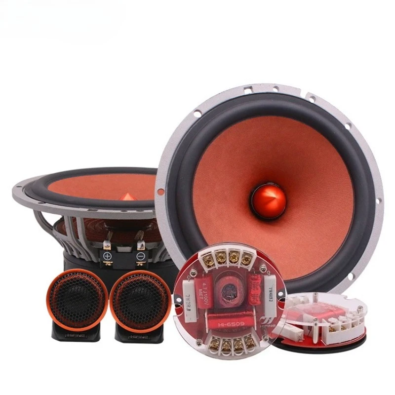 

HIFIN Car Audio Set Speaker 6.5 Inches, Car Front Door Set Speaker Modification