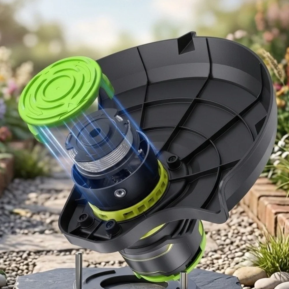 For Greenworks Approved 0.065 Auto Feed Spools for String Trimmers 10 Piece Set with Covers for Dependable Use