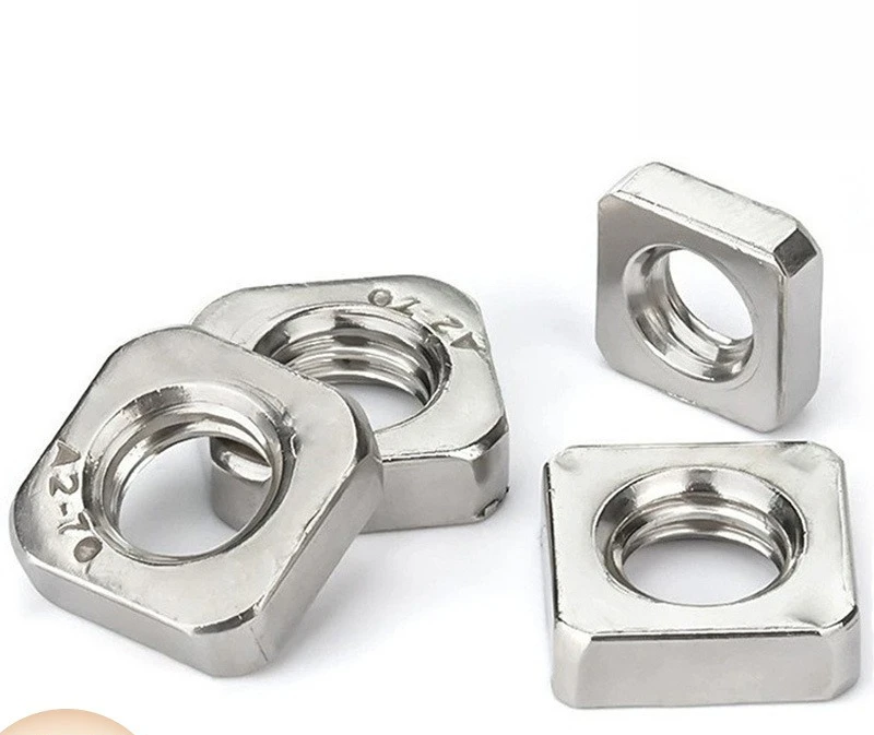 304 stainless steel square nut DIN557 square nut square nut M3-M12