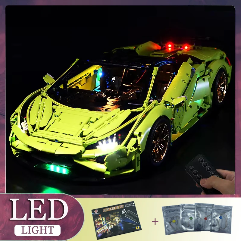 RC DIY LED Light Kit For LEGO T5003 Technical Sports Car Building Block Set（Only LED Light,Without Blocks Model）