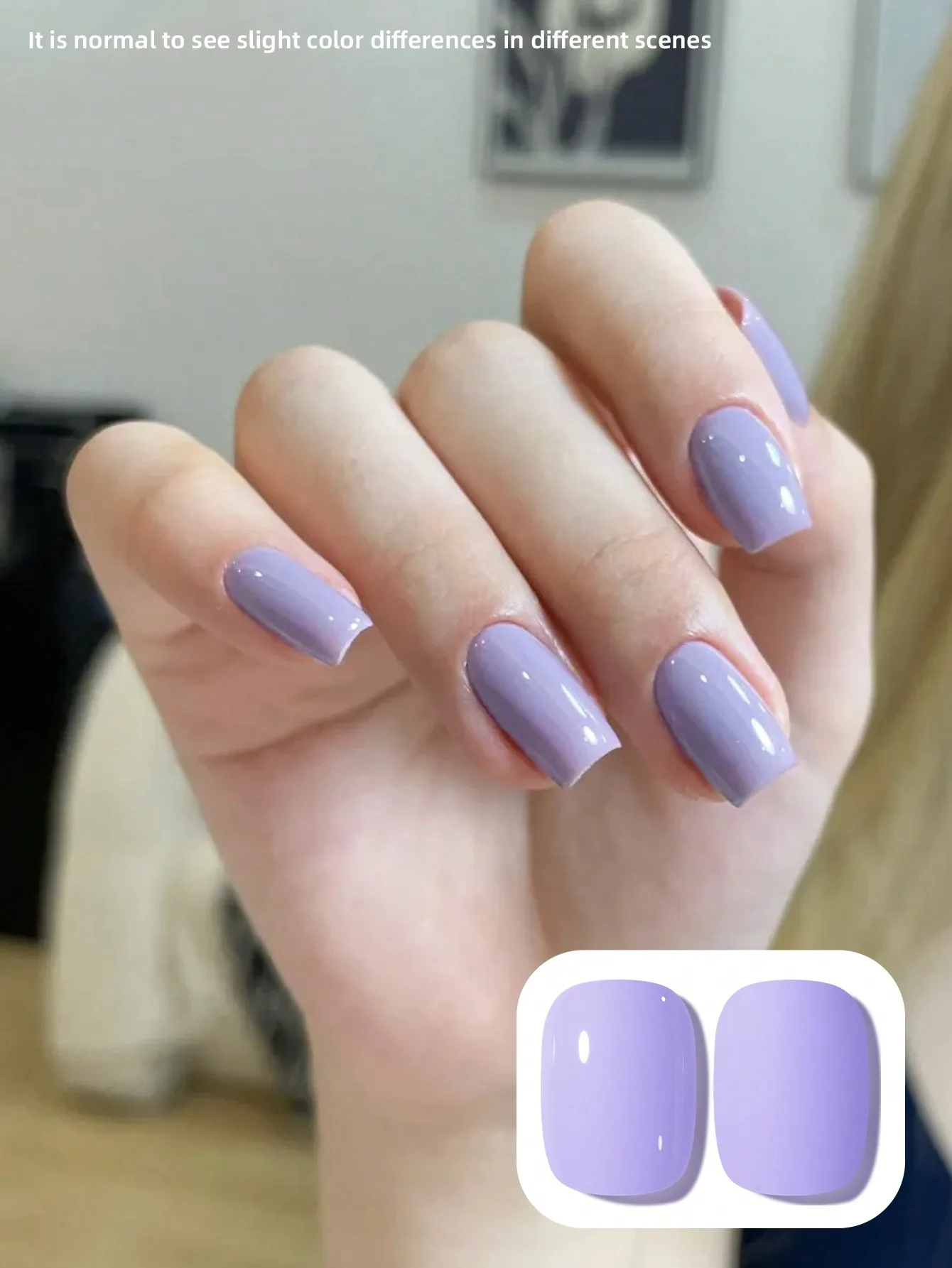 XEIJAYI 1 Stück Creme Lila Gel Nagellack Starter Pure Soak Off No Wipe Nagelgelpolitur Geeignet für alle Jahreszeiten