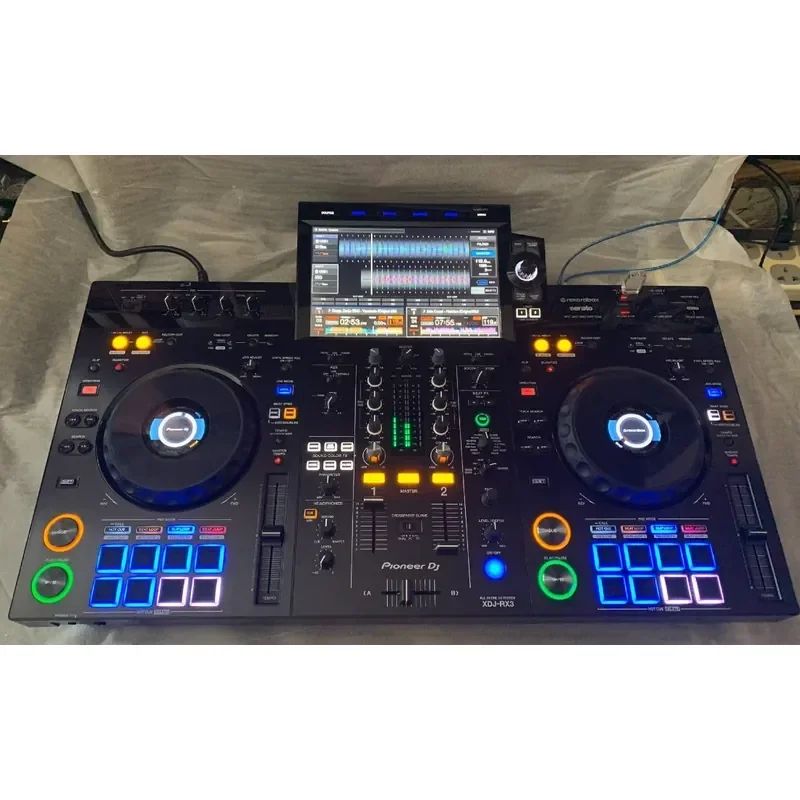 2026 DJ Controller System for Pioneer XDJ-RX3 for Rekordbox Serato DJ Pro USB MIDI Audio Interface Turntable Mixer with Jog