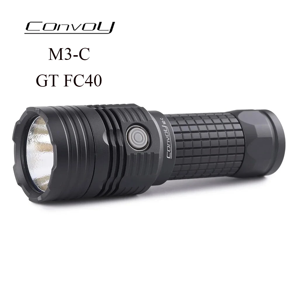 

Convoy M3-C with GT FC40 Led Flashlight 26650 High Power Type C Rechargeable Flash Light Torch Camping Hunting Lanterna