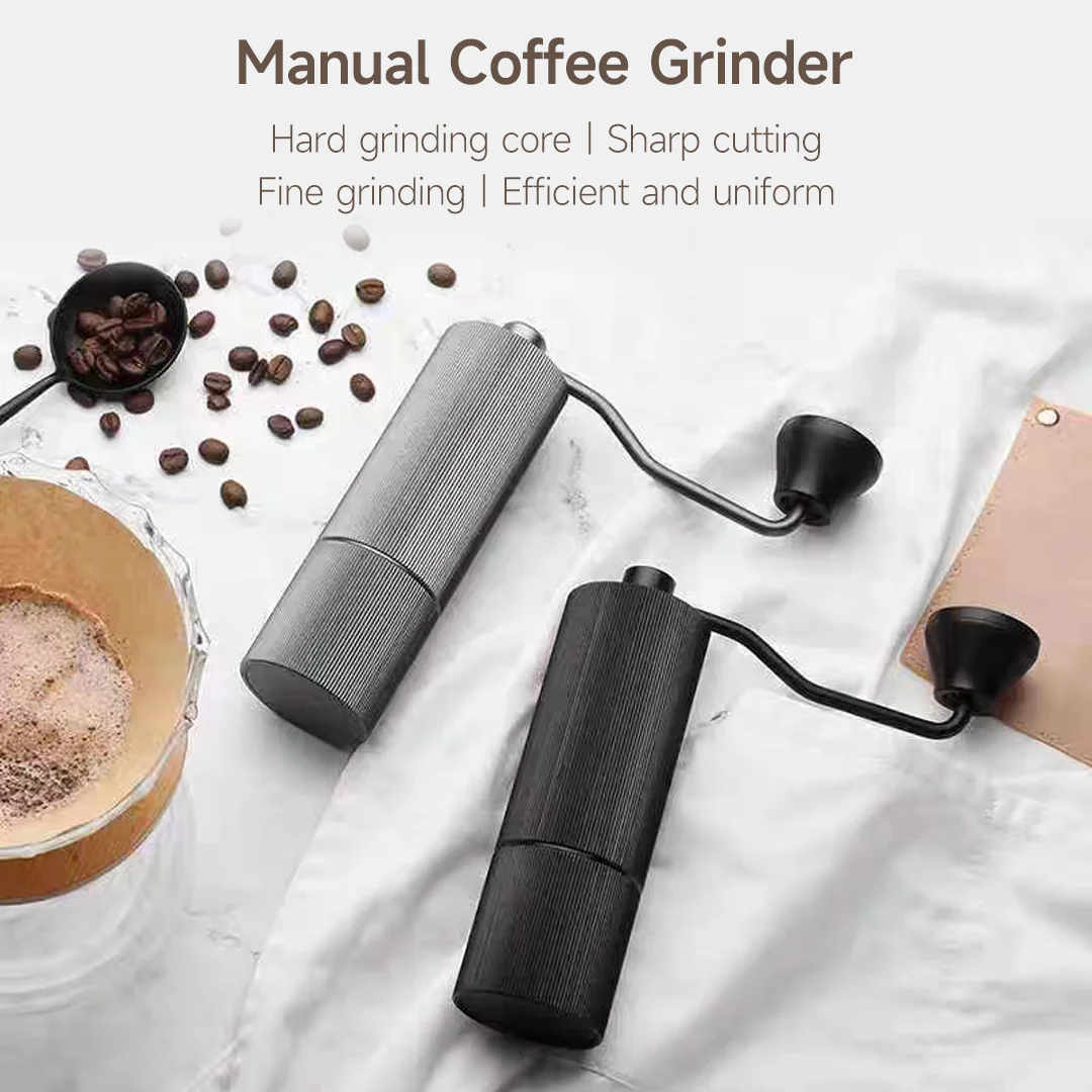 KLT Hand Grinder Professional Coffee Extraction Manual Coffee Machine CNC Stainless Steel Core Multiple Adjustable