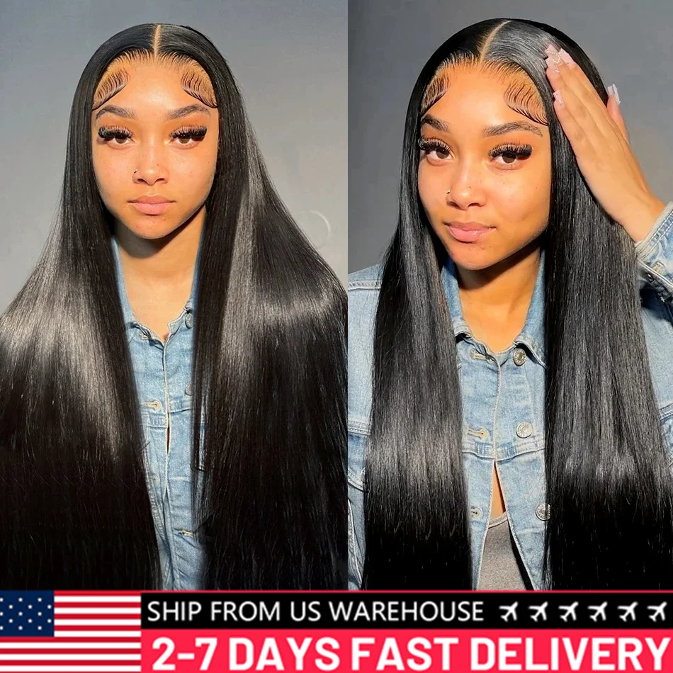 HD Transparent Lace Frontal Human Hair Wigs 13X6 13x4 Lace Front Human Hair Wigs Straight Pre Plucked HD Lace Wigs For Women