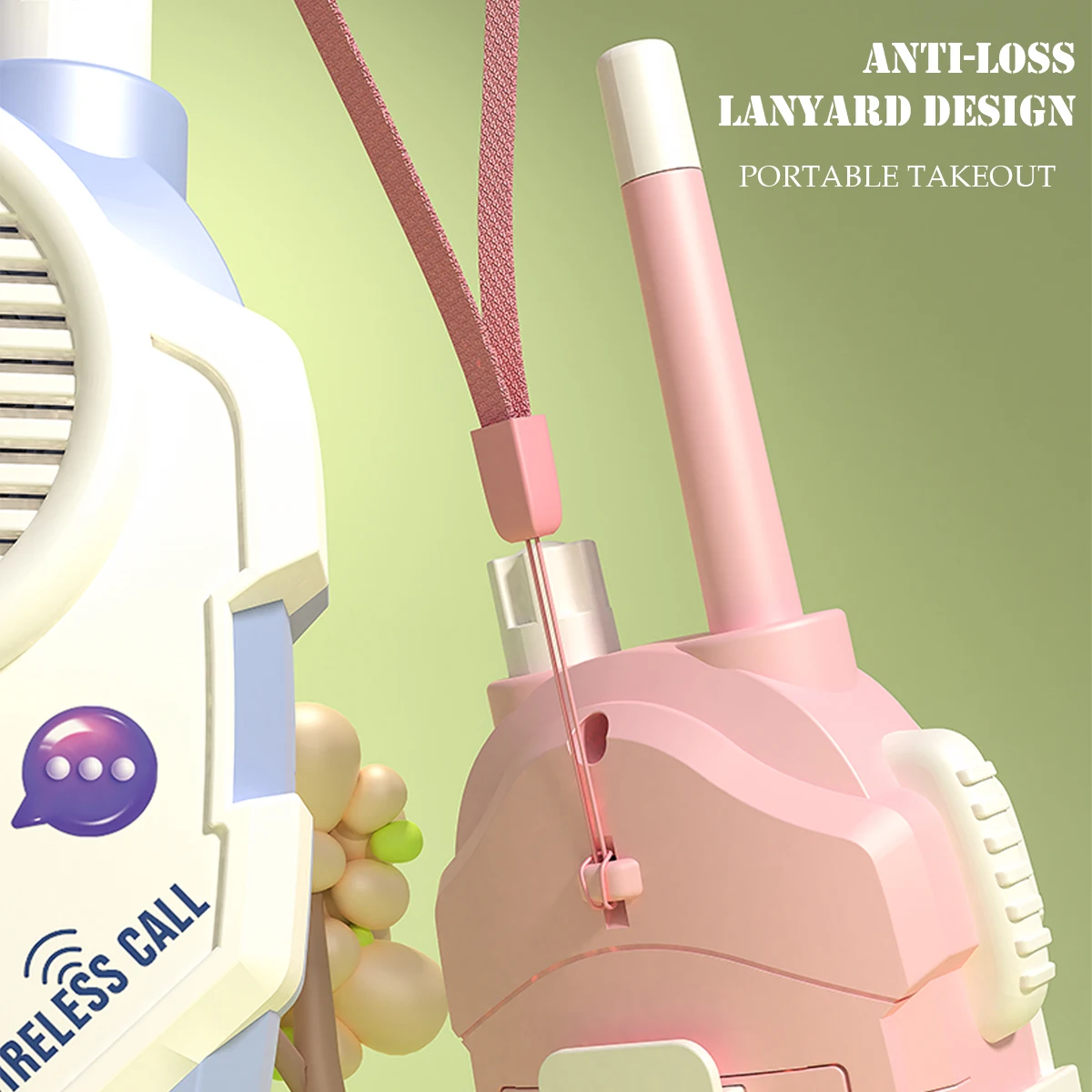 2 Buah Mainan Walkie-Talkie Anak-anak, Set Walkie Talkie Interaksi Jangkauan Penerima Dua Arah untuk Perjalanan Luar Hadiah Berkemah Mendaki