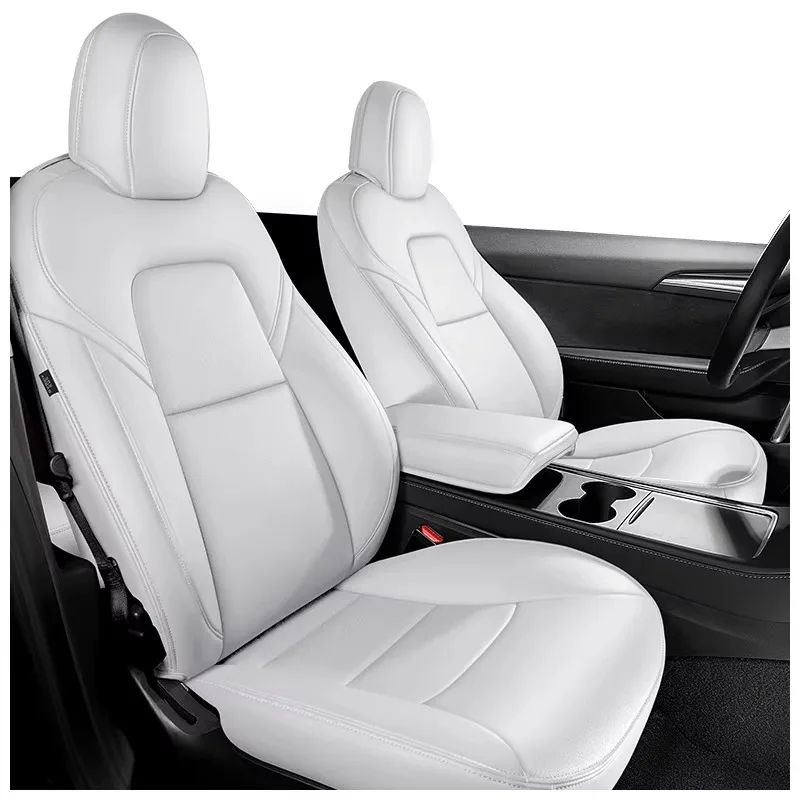 

Model Y Nappa Leather All Weather Car Seat Protection Waterproof All Colors Car Seat Cover for Tesl Model Y
