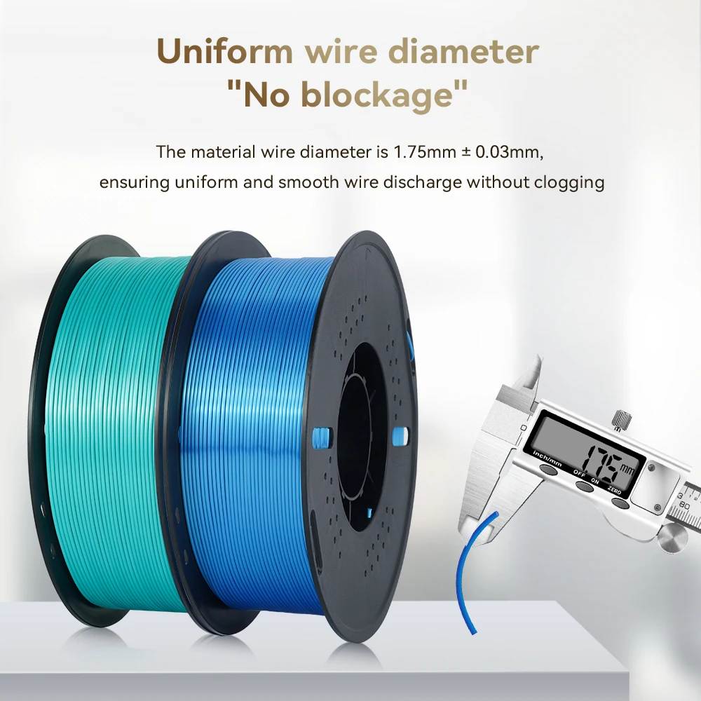 KINGROON 10KG Silk PLA Filament Mix-color Set 1.75mm Clog-Free Shiny Special Color 3D Printer Filament,1kg Spool Fit Most Printe - view 4