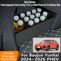 Auto Accessories For Baojun Yunhai PHEV 2024~2026 Car Organizer Thickening Trunk Side Partition Trunk Interior Storage Box Parts