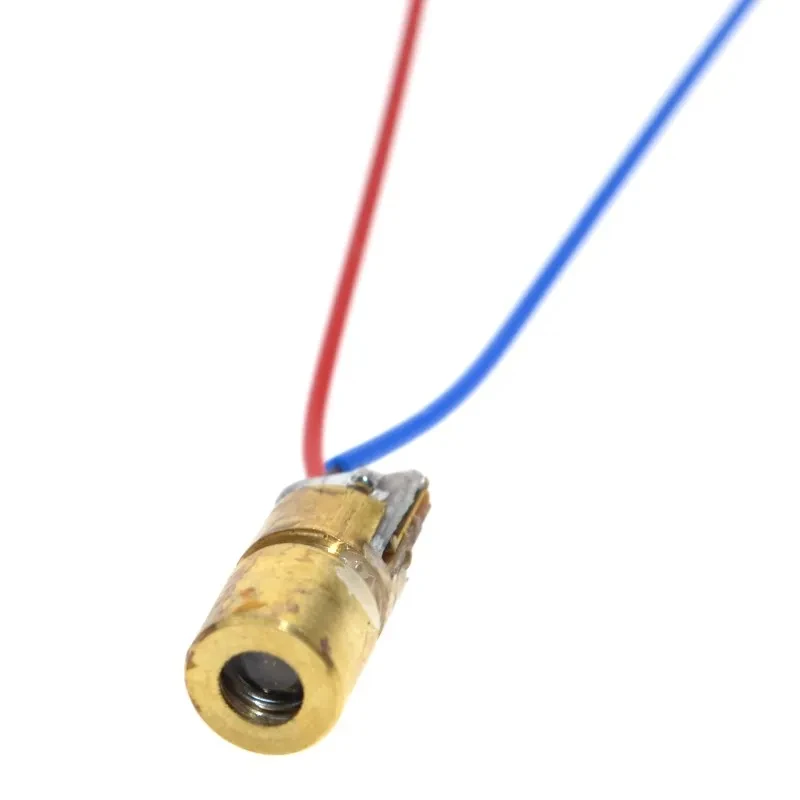 5mW Adjustable Laser Dot Diode Module 5V 650nm Red Sight Copper Head Mini Laser Pointer 5mW Adjustable Laser Dot Diode Module