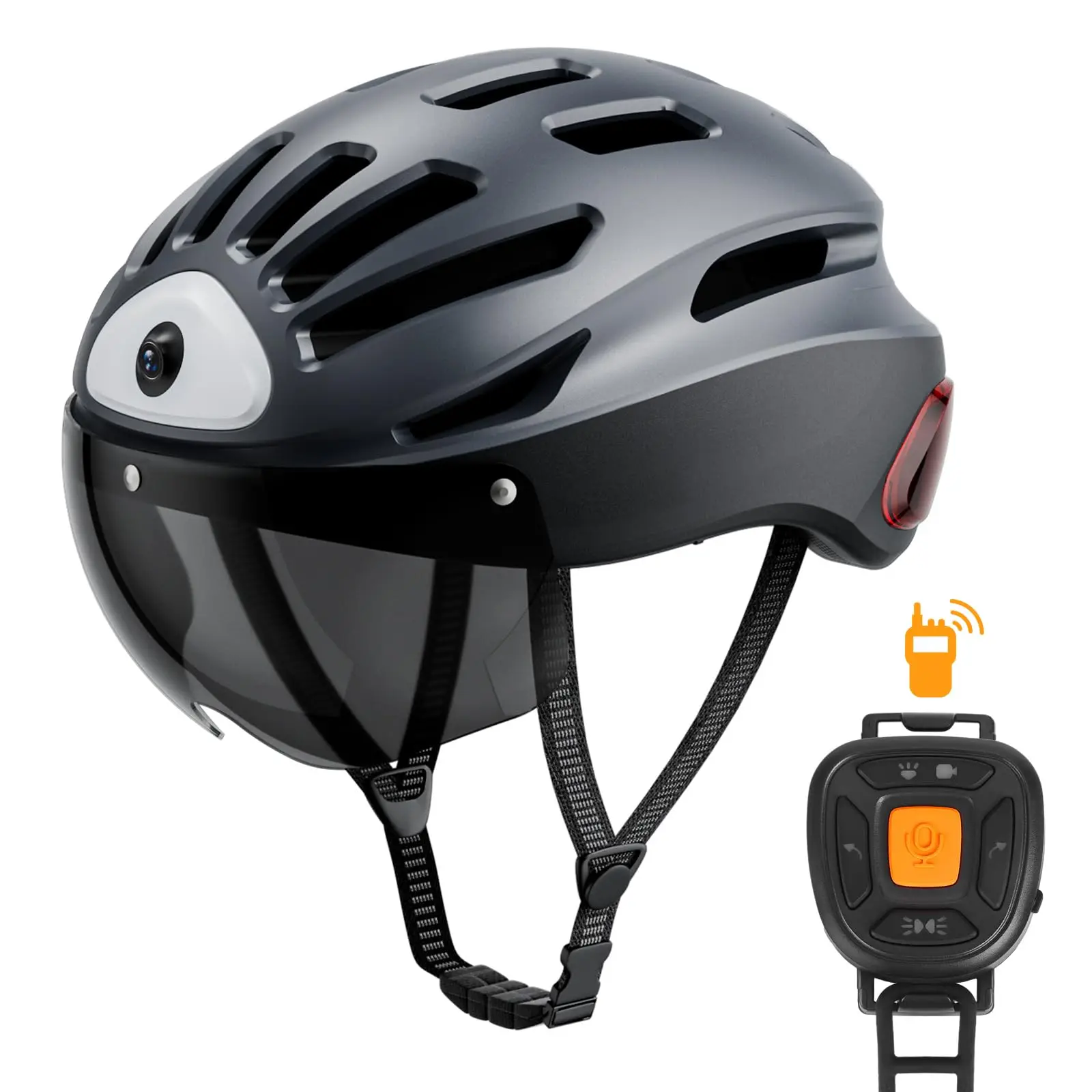 Bike Helmet Men 16MP 4K HD Camera  Smart Cycling Helmet Front and Rear Lighting Multi-Person Function Bicycle Scooter Helmet Mtb