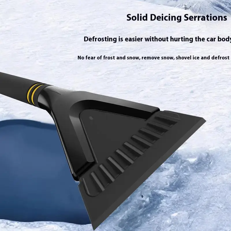 Car Ice Scraper Ergonomic Non Slip Small Car Windshield Ice Scraper Portable Winter Snow Clearing Tools Car Shovel With Double