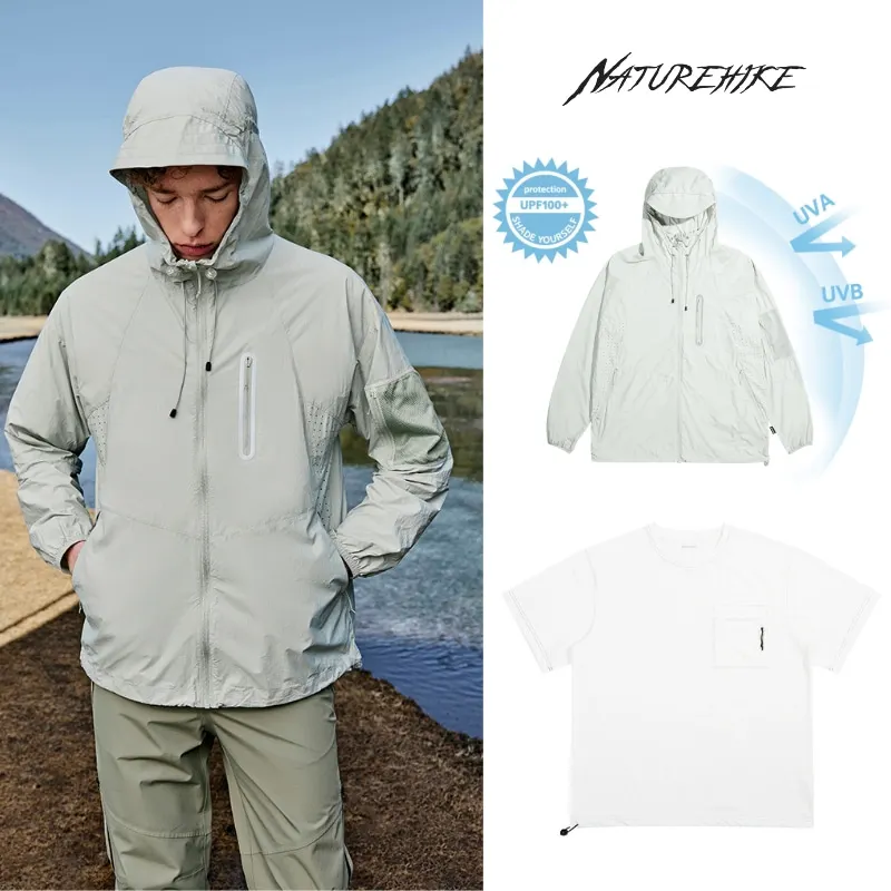 

Naturehike Men's Sun-protection Jacket Camping Lightweight Breathable Outerwear Outdoor Long Sleeve UPF 100+ Sunscreen Clothing