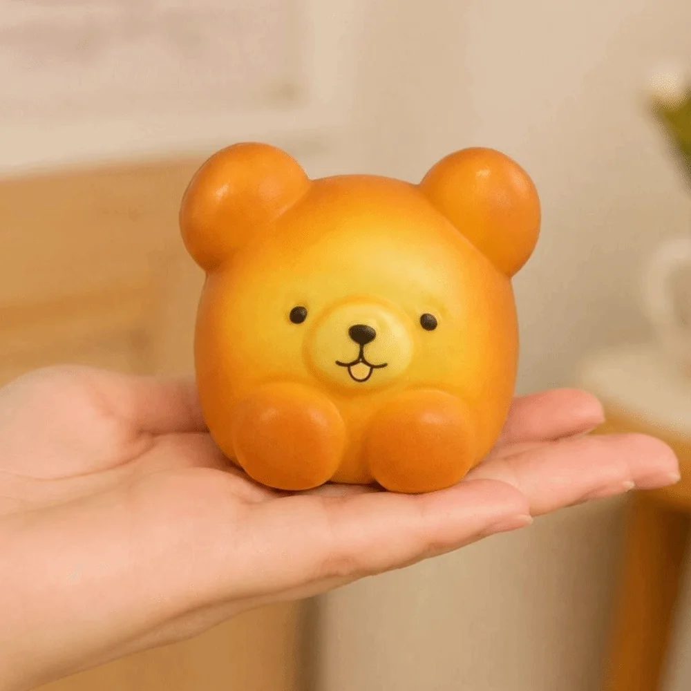 Children Slow Rising Octopus Bread Fidgets Toys Hand Relax Cartoon Little Bear Squeeze Toy Pinch Slow Rebound Toy Kids Adults