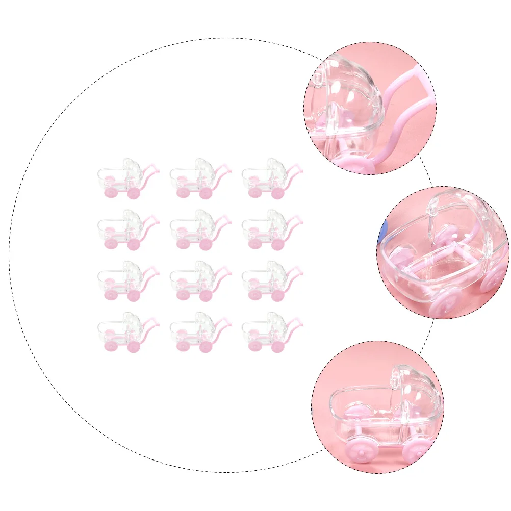 캔디 박스 보관 시뮬레이션 카트 장난감, 트롤리 유모차 모양 상자, 어린이 쇼핑 카트