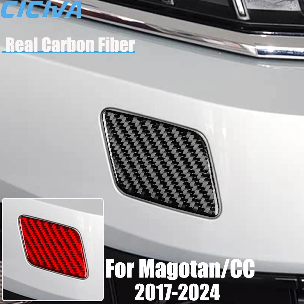 

Real Carbon Fiber Car Accessories Tow Hook Trim Cover Soft Sticker For Volkswagen Magotan/CC 2017 2018 19 20 21 22 23 24