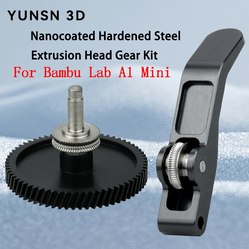 

A1 Mini Extruder Gear Assembly CNC POM Nanocoated Hardened Steel for Bambu Lab A1 Mini Extrusion Head Gear 3D Printer Accessorie