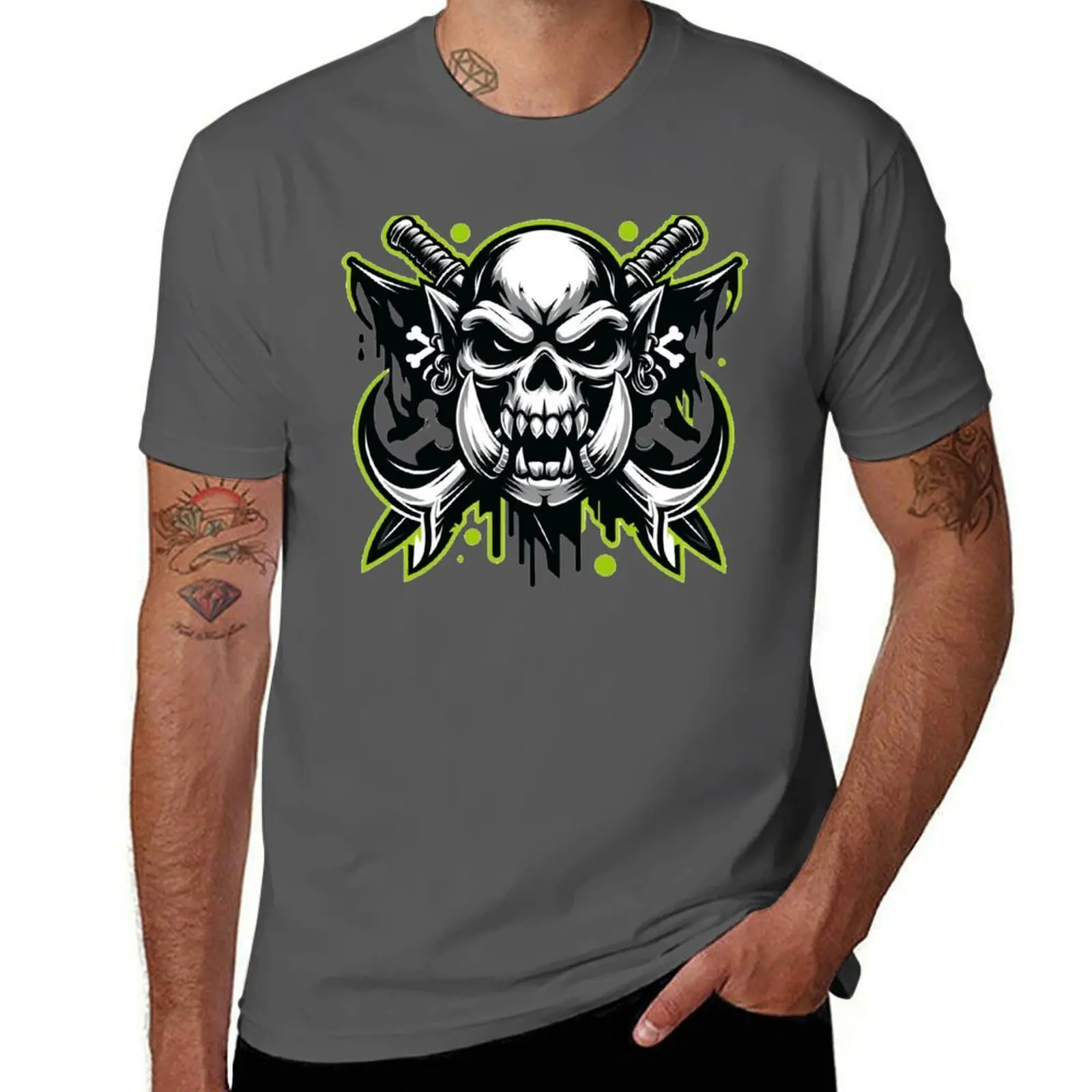 The Tattured Flag T-Shirt Plus Size Basic Cotton T-Shirt