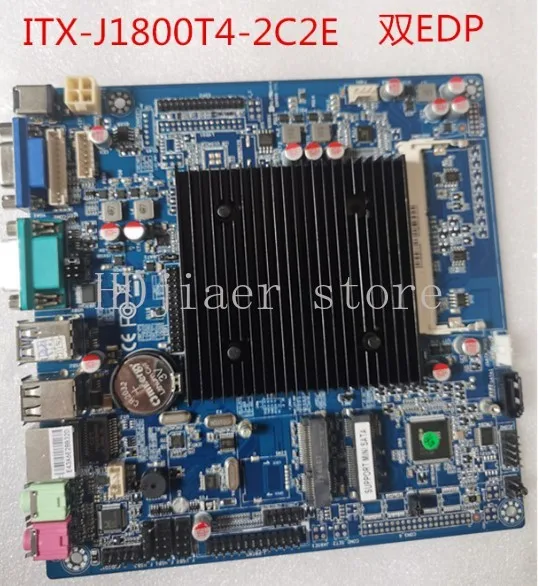 

Lingyi ITX-J1800T4-2C2E cash register integrated machine industrial control motherboard J1800 dual EDP
