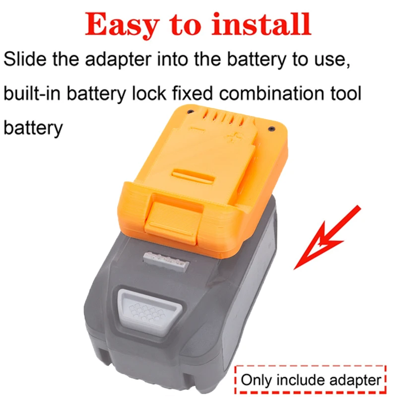 Imagem -04 - Adaptador de Bateria para Dewalt 18v Li-ion Tools Converte para Ferrex 20v Acessórios para Ferramentas Elétricas