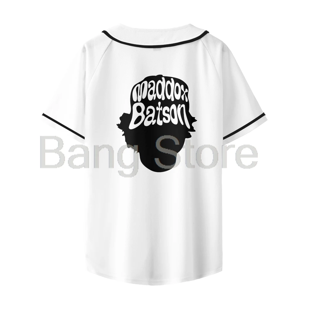 Maddox Batson Baseball Jersey Women Men Short Sleeve T-shirt Casual Streetwear Unisex Clothes