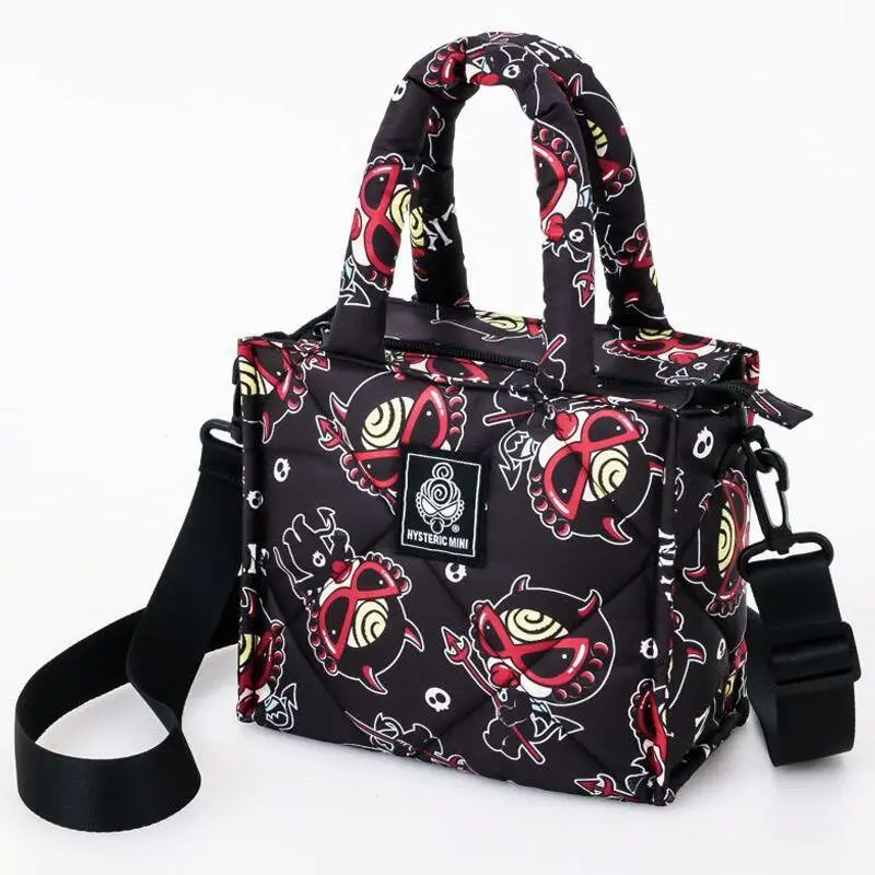 New Cute Hysteric Mini Handbag Cartoon Print Large Capacity Shoulder Bag Fashion Portable Commute Zipper Storage Bag Friend Gift