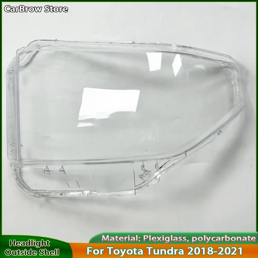 

Для Toyota Tundra 2018 2019 2020 2021, крышка фары, прозрачная маска, корпус фары, линза из плексигласа, замена оригинального абажура