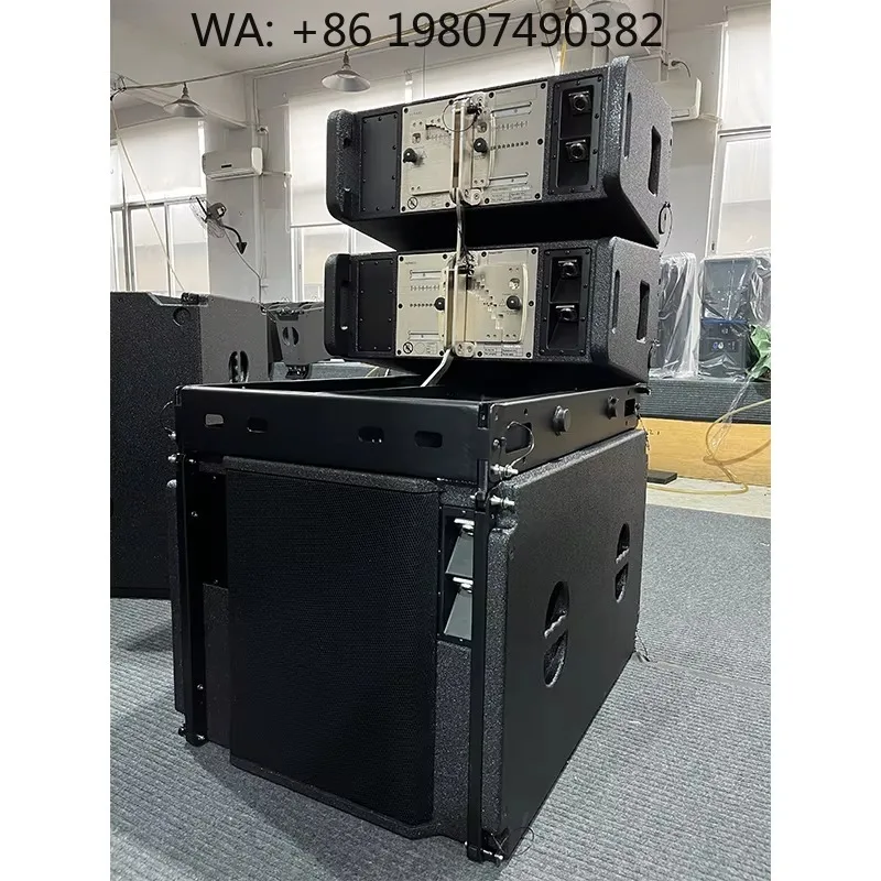 Sistema de Sonido Profesional con Altavoz Line Array de 2 Vías y Doble Woofer de 10 Pulgadas