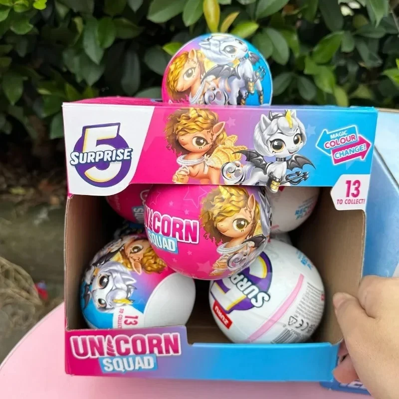 

5 Surprise Ball Mini Brands Unicorn Squad Blind Box Capsule Toy Fashion Surprise Ball Anime Figure Collect Ornaments
