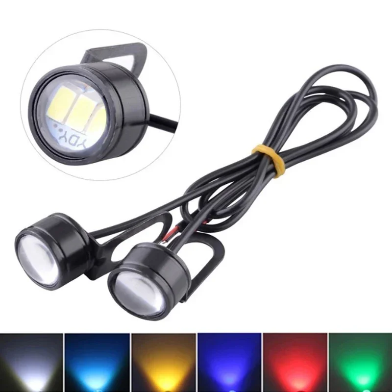 2Pcs Super Bright Driving Light Motorcycle Fog Lamp Headlight Eagle Eye LED Reverse Backup Driving Light Daytime Running Light