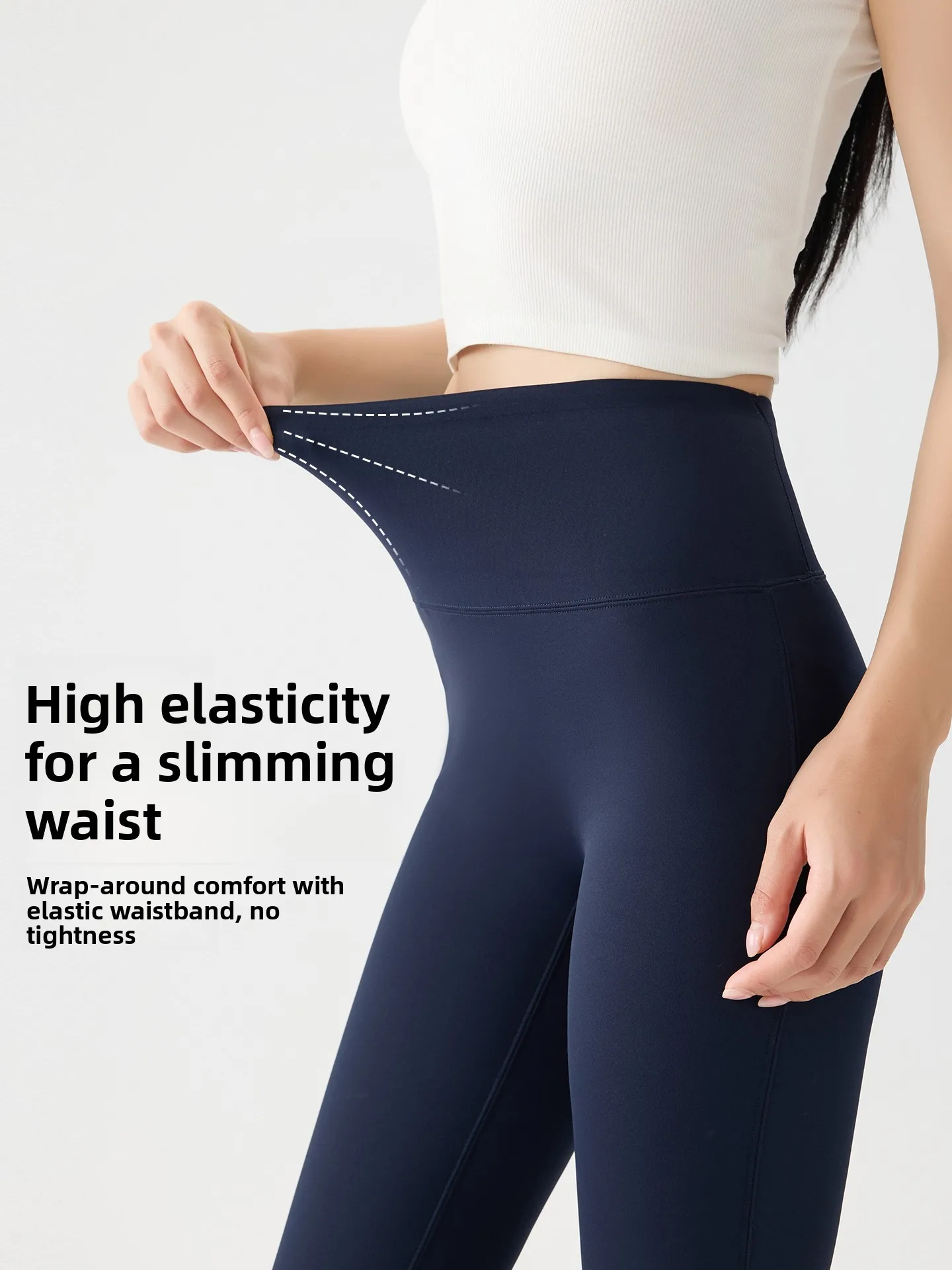 Pantaloni da yoga foderati Bla Fce Pantaloni lunghi a vita alta da donna Autunno Inverno Pantaloni svasati con pinna arca dimagrante caldo Abbigliamento casual