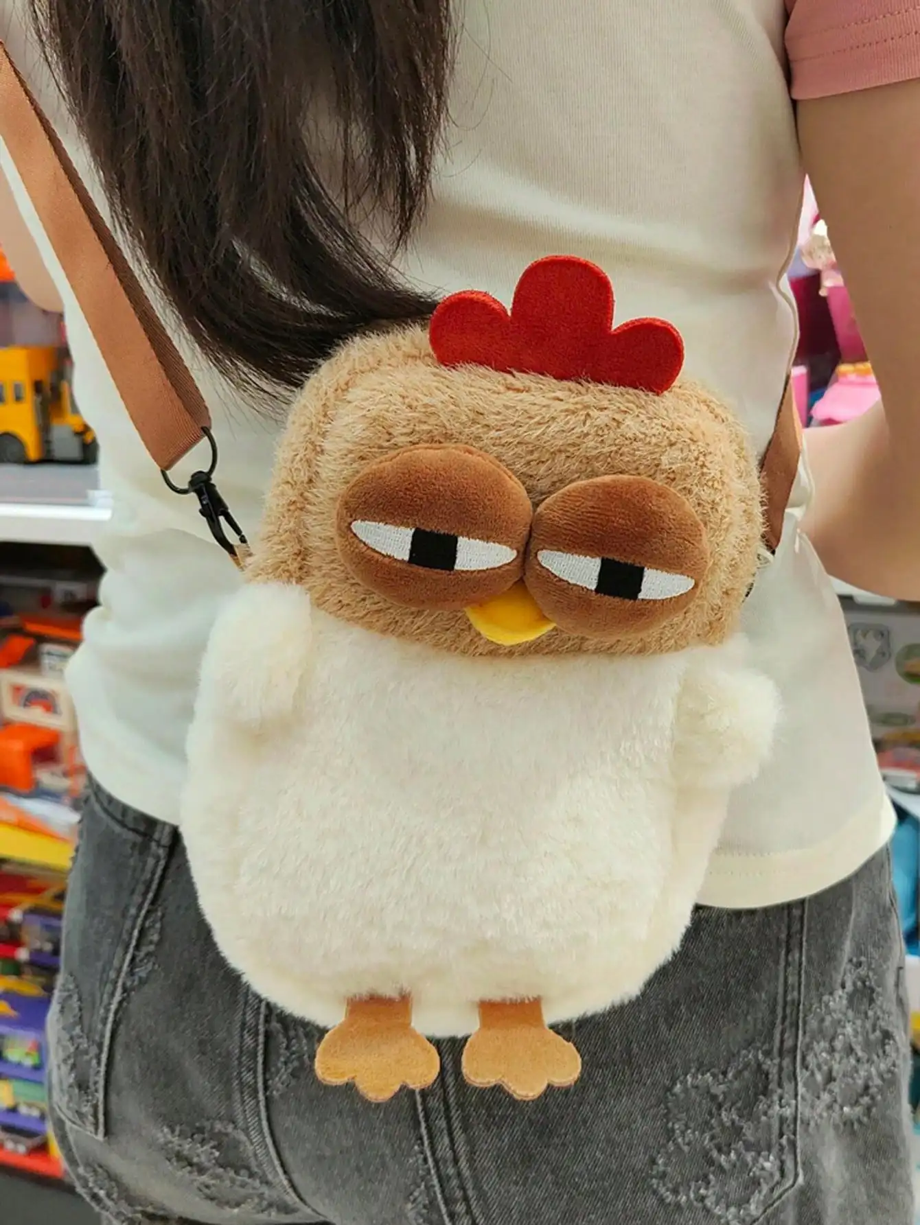 

Free Shipping on Orders Over $29Funny Giggling Chicken Shaped Women's Crossbody Bag, Small Storage Pouch, Phone Bag, Personalized Coin Purse, Women's Unique Shoulder Bag, Party Tissue & Lipstick Storage Bag, Birthday Gift