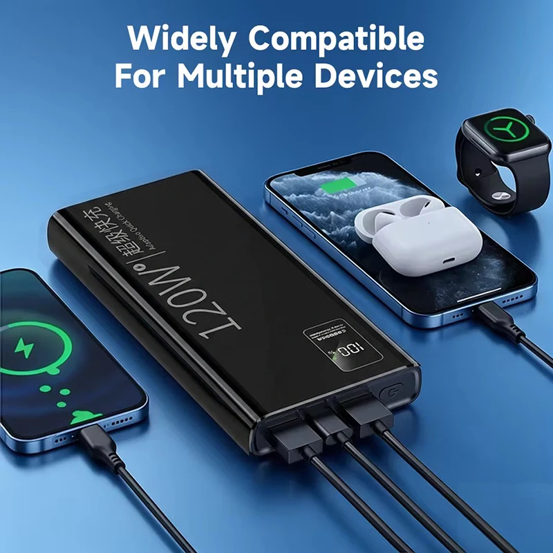 For Xiaomi 500000mAh Powerbank Mobile External Spare Battery Fast Type-C Portable Charger Charging For iPhone Samsung Power Bank - view 6