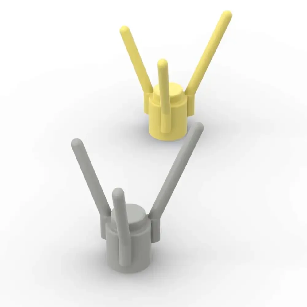 MOC 10 pièces partie brique 3741 plante fleur tige blocs de construction avec goujons et 3 tiges ferme botanique jardin décoration jouet enfant cadeau