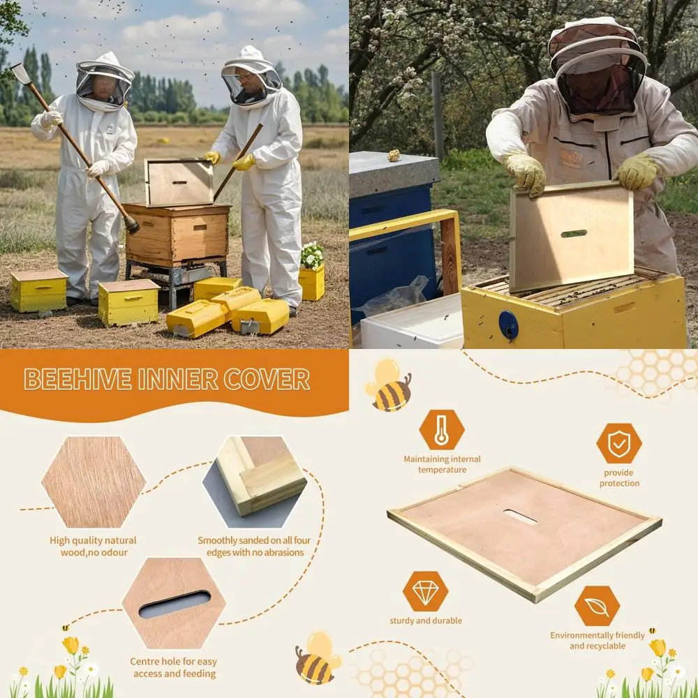 

4 комплекта внутренних крышек для ульев, необходимых для управления и обслуживания пчелиных ульев